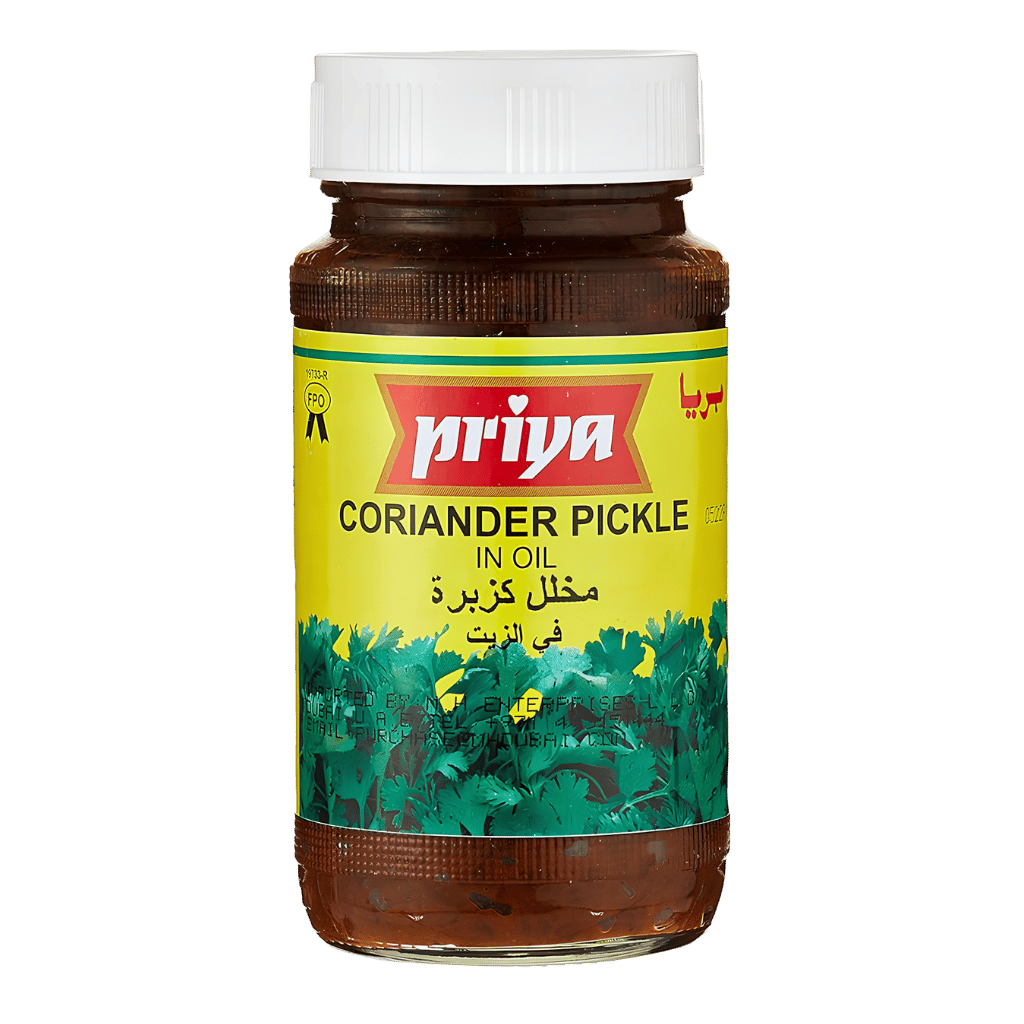 Priya Coriander Pickle Without Garlic 300 g buy online USA - 1